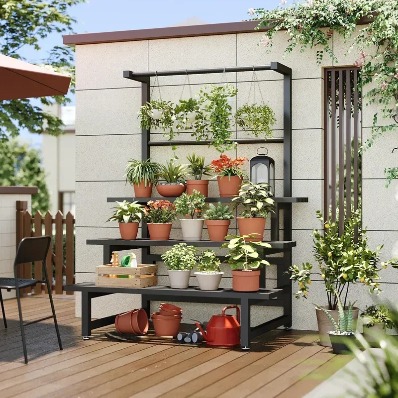 Outdoor Furniture Luxury - Katmanlı ekran bitki raf raf evrensel