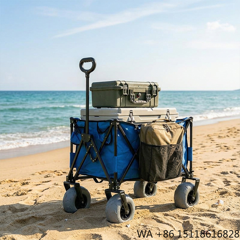 Outdoor Furniture Metal - Katlanabilir Metal Plaj Arabası Hızlı Çıkarılabilir