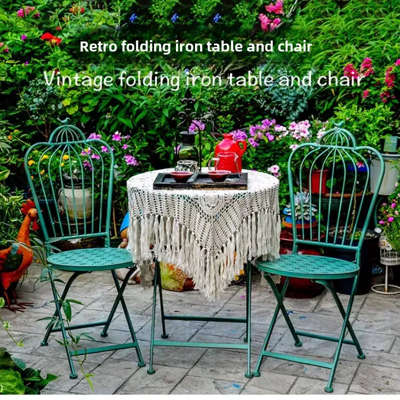 Outdoor Furniture Metal Chairs - Açık Avlu Bahçe Sandalyeleri Demir Oymak