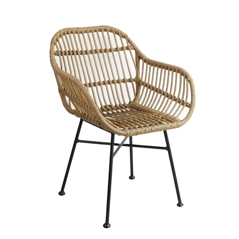 Outdoor Furniture Metal Chairs - İskandinav yemek sandalyeleri mutfak için hasır