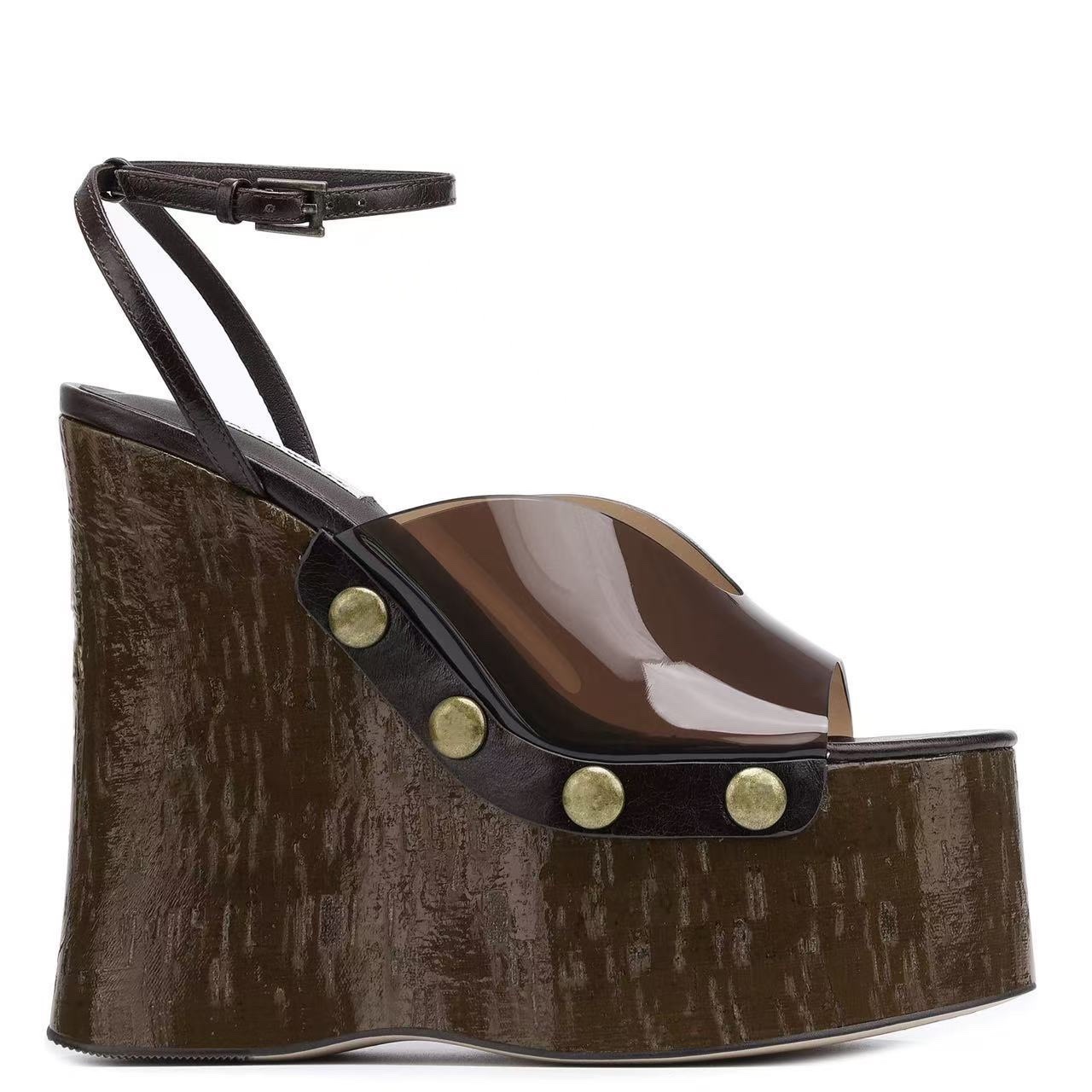 Outdoor Furniture Wood - Yüksek topuklu 14 cm Kalın topuklu