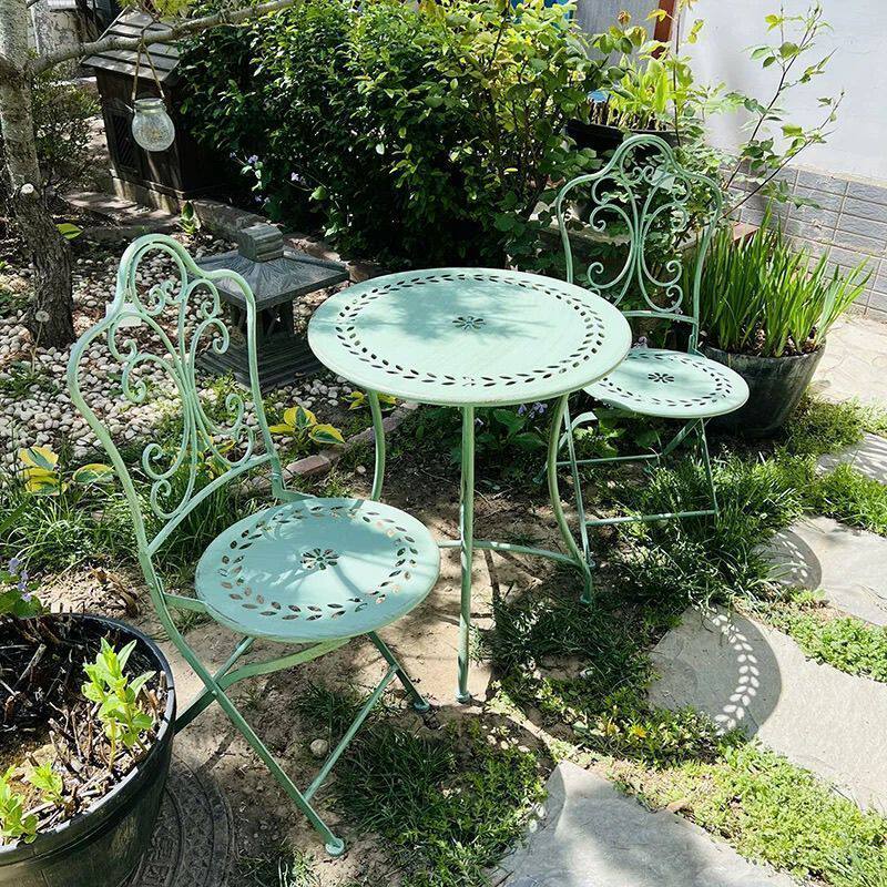 Outdoor Furniture Metal Chairs - Fransız Tarzı Demir Masa ve Sandalyeler