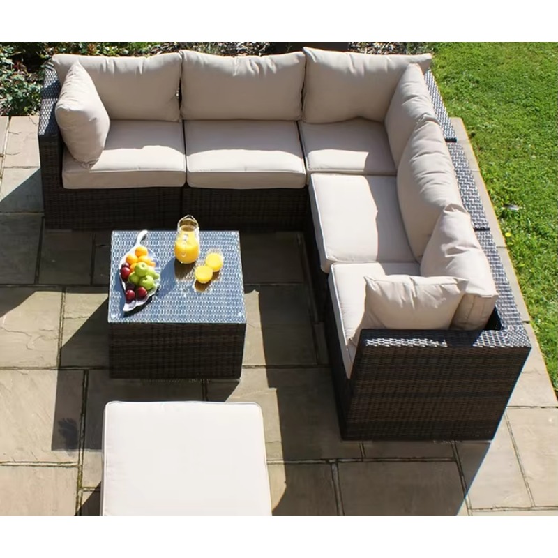6 Kişilik Küçük Bahçe Köşe Kol - Outdoor Furniture Luxury incelemesi ve fiyatı