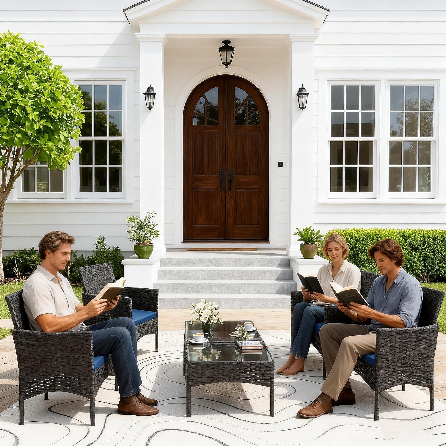 8 Parçalı Veranda Mobilya Seti - Outdoor Furniture Metal Chairs incelemesi ve fiyatı