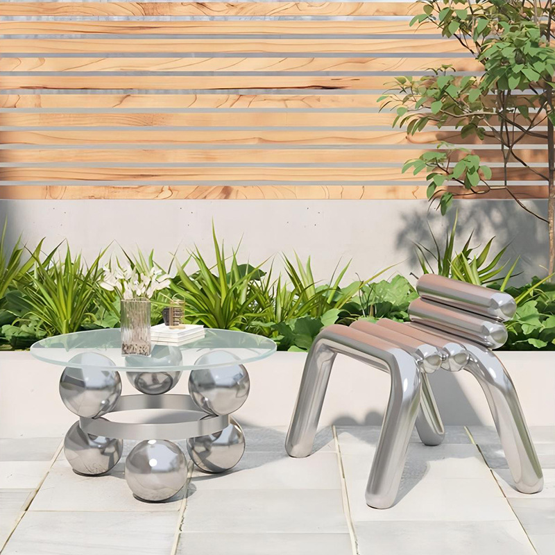 Paslanmaz çelik sandalye, hafi - Outdoor Furniture Luxury incelemesi ve fiyatı