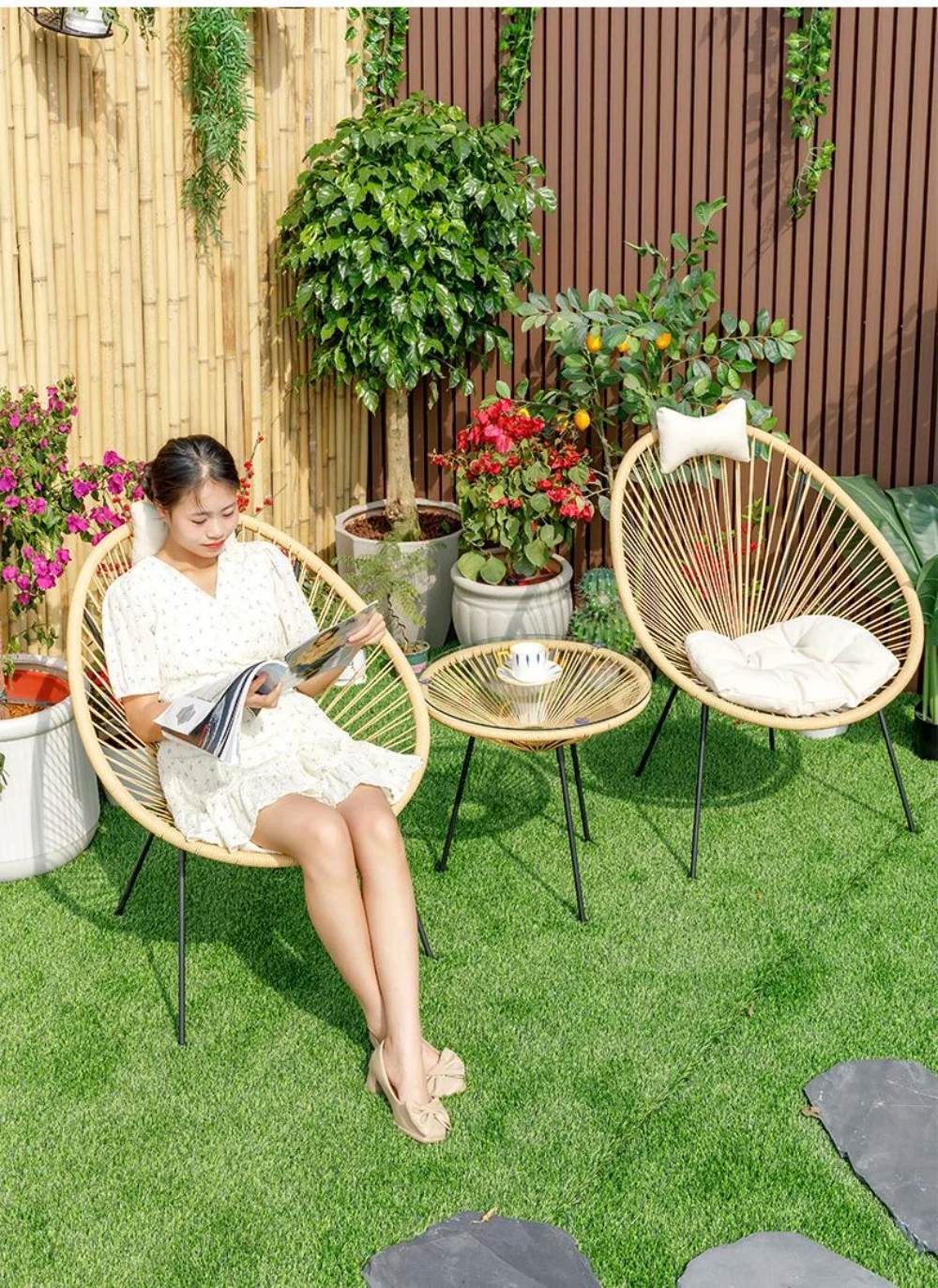 İskandinav yemek sandalyeleri  - Outdoor Furniture Metal Chairs incelemesi ve fiyatı