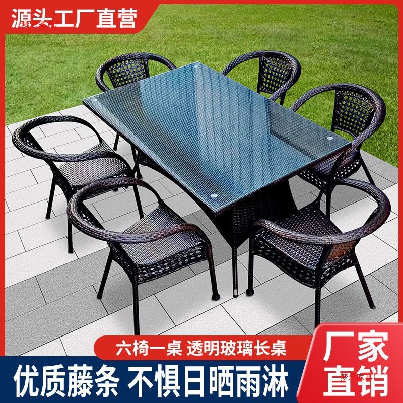 Dış mekan rattan masalar ve sa - Outdoor Furniture Metal incelemesi ve fiyatı
