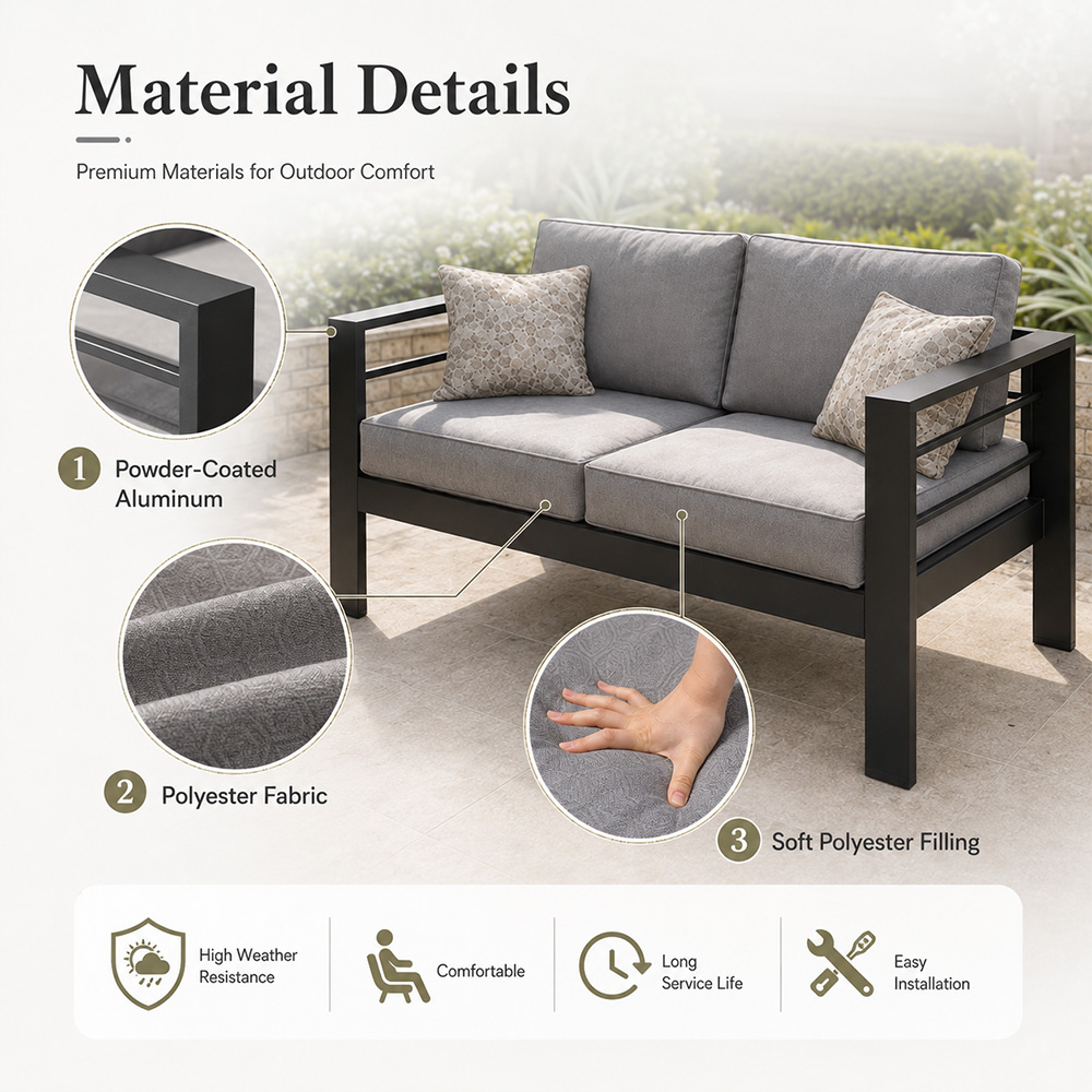Modern Lüks Alüminyum Dış Meka - Outdoor Furniture Luxury incelemesi ve fiyatı