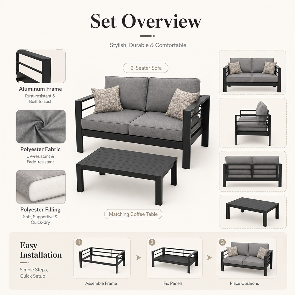 Modern Lüks Alüminyum Dış Meka - Outdoor Furniture Luxury incelemesi ve fiyatı